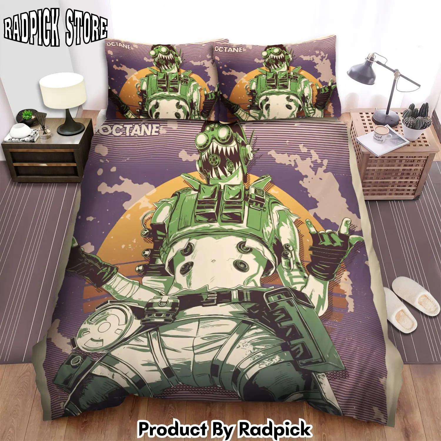 Radpick apex legends octane duvet cover bedroom sets comfortable bedding sets rp3278733